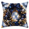 Nova Capa de Almofada de Natal Estampa Digital Super Macia Boneco de Neve Rena Festival Decoração de Casa Capa de Almofada de Sofá