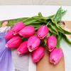 Flor Artificial Tulipán Mini PU Individual al Por Mayor Tacto Realista Boda Decoración Hogar Flor Artificial Transfronteriza