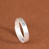 Anillo de Plata Pura 999 Rey Ciervo Dorado para Mujer, Anillo Estilo Mejor Amiga Sol y Luna, Anillos de Pareja para Hombres, Anillos de Par de Plata Pura Mañana y Tarde