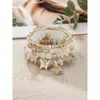 Artículo de Venta Caliente Transfronterizo Estilo Bohemio Pulsera con Colgante de Mariposa Pulsera de Cristal con Cuentas de Cadena Elástica Multicapa