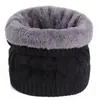 Gola Térmica de Tricô Grossa com Pelúcia de Inverno para Homens e Mulheres, Protetor de Pescoço Quente, Cachecol de Lã, para Ciclismo ao Ar Livre, Cachecol de Gola Lisa