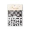 Pegatina Explosiva Tomoni Adhesiva Semipermeable Pasta para Uñas Pasta Japonesa para Uñas Color Tablero de Ajedrez Blanco y Negro Papel de Caramelo Arcoíris