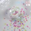 Lantejoulas coloridas unhas jóias atacado internet celebridade flash Diamond Love estrela cor sereia glitter decoração de unhas