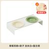 Cerâmica UFO Palha Chapéu Pet Cat Bowl Gato Dog Bowl Coreano BD Cervical Spine Protection Anti-knock Drinking Bowl Grão Double Bowl