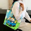 Nova Moda Desenho Animado Bolsa de Lona Grossa Bolsa de Ombro Bolsa de Estudante Bolsa de Armazenamento para Viagem de Primavera Bolsa de Lona Ins