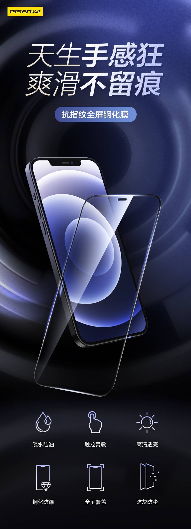 I12 Pro抗指纹钢化膜#图文详情2