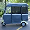 Triciclo Elétrico Toldo Integrado Fechamento Completo Cortina de Chuva Três Iguais A5 À Prova de Chuva Prova de Sol Prova de Geada Espessada Cortina de Desenho Animado para Quatro Estações