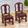 Taburete Pequeño de Madera Maciza Silla con Respaldo Taburete Infantil Taburete Bajo Silla Pequeña Hogareña Caoba Silla de Boda Sala de Estar Sofá Mesa de Café Taburete