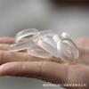 Precio de fábrica anillo para correr anillo grande de calcedonia para hombres y mujeres anillo mediano de ágata jade al por mayor anillo blanco y negro verde