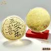Moneda de oro estilo Shuibei 50mg oro puro 999 Feliz Cumpleaños Princesa Hazte Rico Día de San Valentín 520 regalo