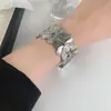 Joyería Transfronteriza de Acero de Titanio Europea y Americana, Pulseras de Diseño Moderno y Exagerado, Estilo de Nicho de Alta Gama, Pulseras de Brazo que No se Desvanecen, Ajustables