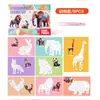 Puzzle de Collage Geométrico 3D para Niños Juguetes Educativos Preescolar 3-6 Años Enfoque Hecho a Mano DIY Pegatinas