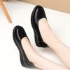 Zapatos Profesionales de Azafata, Zapatos de Cuero con Punta Redonda y Suela Blanda, Zapatos de Trabajo, Zapatos de Trabajo Versátiles Negros de Tacón Bajo, Zapatos Formales de Cuero Suave para Mujer, Zapatos de Salón