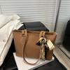 Bolso Grande de Primavera y Verano para Mujer 2025 Nuevo Estilo Coreano Moderno Simple Gran Capacidad Cuero Suave Bolso Tote Casual Combinable Bolso de Hombro