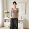 Novo colete térmico Ai Yang para outono e inverno, forrado com fleece, com orelhas de coelho e acabamento em renda, peça íntima feminina sem sutiã