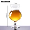 Copo de cerveja de vidro fino fabricado por atacado copo de cerveja chopp grande copo barriga copo de suco grande capacidade copo cintura LOGO