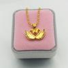 Latão Ouro Banhado Jateamento Swan Pingente Imitação Ouro Casamento Primeira Joia Stall Micro Business Supply Senhoras Mandarin Pato Pingente