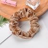Estilo Coreano Tela de Terciopelo Dorado Anillo para el Cabello Anillo de Intestino de Cerdo Accesorios para el Cabello Transfronterizo Europeo y Americano Simple Versátil Tocado Cuerda para el Cabello Venta al por Mayor Dropshipping