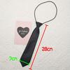 48 * 8cm gravata masculina zíper azul casual sem nó preguiçoso coreana formal de negócios noivo casamento Preto