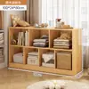 Estante de Livros Armário Divisória de Cabeceira Rack de Armazenamento de Chão Armário de Grade Lateral para Quarto Armazenamento Armário de Oito Compartimentos Armário de Armazenamento