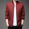 Chaqueta Transfronteriza Nueva Otoño 2026 para Hombre, Ropa para Padre de Mediana Edad, Abrigo de Color Sólido con Cuello Alto Casual de Negocios para Hombre al por Mayor