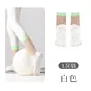 Calcetines de yoga de cinco dedos para mujer, otoño e invierno, hechos de algodón peinado, con puntos de silicona antideslizantes, calcetines deportivos silenciosos, calcetines de Pilates de longitud media con dedos separados