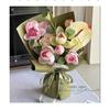 Papel Nuevo de Alta Gama con Patrón de Piedra, Papel de Regalo Arrugado sin Cortar, Papel de Arte Hecho a Mano, Papel de Regalo para Flores, Materiales para Floristería