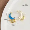 Nuevo Colgante de Aleación Microincrustado Accesorios para Joyería DIY Pulsera Collar Colgante de Joyería Estrella Luna Venta al por Mayor