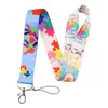 Lanyard para Teléfono Móvil con Rompecabezas de Autismo Accesorios para Llaves Poliéster de Doble Cara por Transferencia Térmica Antiperdida Anti-arrugas Lanyard Largo Cuerda para el Cuello