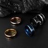 Nuevo Anillo de Acero Inoxidable Sensible a la Temperatura Te Amo Anillos de Pareja Joyería Ins de Tendencia Europea y Americana