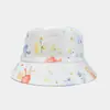 Sombrero de Pescador Digital de Doble Cara Transfronterizo para Hombres y Mujeres Sombrero de Sol con Sombra Exterior Dibujo Animado de Hongo Sombrero de Cubo