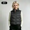 Chaleco exterior acolchado para mujer con cuello alto de plumón de pato blanco, modelo nuevo 2026, chaqueta de plumón ligera y cálida para mujer