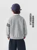 Chaqueta de Béisbol Europea para Niños Estilo Primavera y Otoño Top de Academia Cárdigan de Otoño Ropa Nueva para Niños Bebés Ropa de Otoño