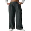 2026 Moda Femenina Transfronteriza Nueva Pantalones Casuales Fluidos Largos Hasta el Suelo Cintura Alta Sueltos Pantalones Rectos Elegantes para Mujer