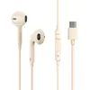 Fones de Ouvido Aifeimei Semi-In-Ear com Controle Fio Estéreo Bass Adequados para Fones de Ouvido com Fio da Apple Tipo Earbud