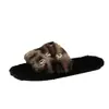 Pantuflas de algodón con estampado de leopardo cálidas y suelas suaves, modelo nuevo y lindo para otoño e invierno, pantuflas peludas de suela plana 2026 para mujer, gamuza