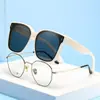 Gafas de Sol para Hombre Anti-UV Especiales para Conducir Polarizadas Clip-on Sensación de Alta Gama Gafas para Miopía Clip-on