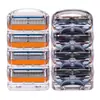 Navaja Manual de Cinco Capas de Colores para Hombre Anti-Rayaduras Flotante Elástica Cuchillas Cabezal de Acero Inoxidable Ultra-Delgado