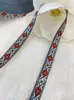 1.1-1.5cm rombo estilo étnico jacquard cinta de pasamanería festiva Año Nuevo Chino pasador lazo cinta de pasamanería tocado