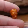 Accesorios antiguos de tallado en hueso de yak, cuentas Dzi, colgante de dos piezas, cuentas espaciadoras, cuentas decorativas, cuentas budistas, accesorios de cuentas sueltas para pulsera DIY