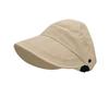 Sombrero de sol de primavera y verano para niños, sombrero de sol de secado rápido anti-ultravioleta para exteriores, gorra superior semivacía, sombrero de pescador para el sol