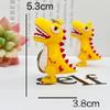 Llavero de Tiranosaurio Rex de Dibujos Animados Colgante de Muñeco Llavero Colgante de Dinosaurio Pequeño Muñeco Colgante de Gota de Pegamento Accesorios para Auto