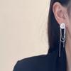 Aretes de Borla de Cobre Metálico con Sentido Nicho Avanzado 2024 Nuevo Estilo Personalidad Moda Amor Aretes Aretes de Mujer