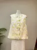 Novo Colete Fresco Jacquard Estilo Nacional Chinês Chegada Nova Outono 2026 Design de Gola Redonda Camada Externa tipo Manto nos Ombros Colete Redutor de Idade