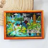 Adhesivo creativo de figura de palo para refrigerador serie de pizarrón ciudad turística wenguang pegamento de madera marea nacional regalo recuerdo
