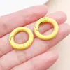 Anillo de Resorte de Aleación de Zinc Pintado Colorido de 20 mm Colgante para Bolsa de Muñeca Gancho Redondo Pequeño Accesorios para Joyería Hechos a Mano DIY