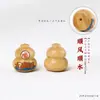 Colgante de Calabaza Tallada y Pintada de Ébano Adorno de Collar DIY Atracción de Riqueza Bolsa de la Suerte Colgante para Bolsa de Llaves Accesorios de Riqueza