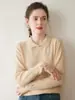 Estilo Novo Outono e Inverno Suéter de Cashmere com Gola de Boneca Pulôver Suéter de Tricô para Mulheres com Camisa de Base Slim Mangas Longas e Roupa Externa Grossa