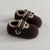 Zapatos Birkenstock Cálidos de Felpa Suave con Forro de Lana para Mujer 2025 Invierno Nuevos Zapatos Versátiles Slip-On de Suela Gruesa para Aumentar la Altura