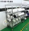 Estante para bandejas de material SMT, carrito de rotación de materiales, estante de malla de alambre cromado, estante SMT, carrito de bandejas de materiales para resistencias y condensadores, estante de materiales